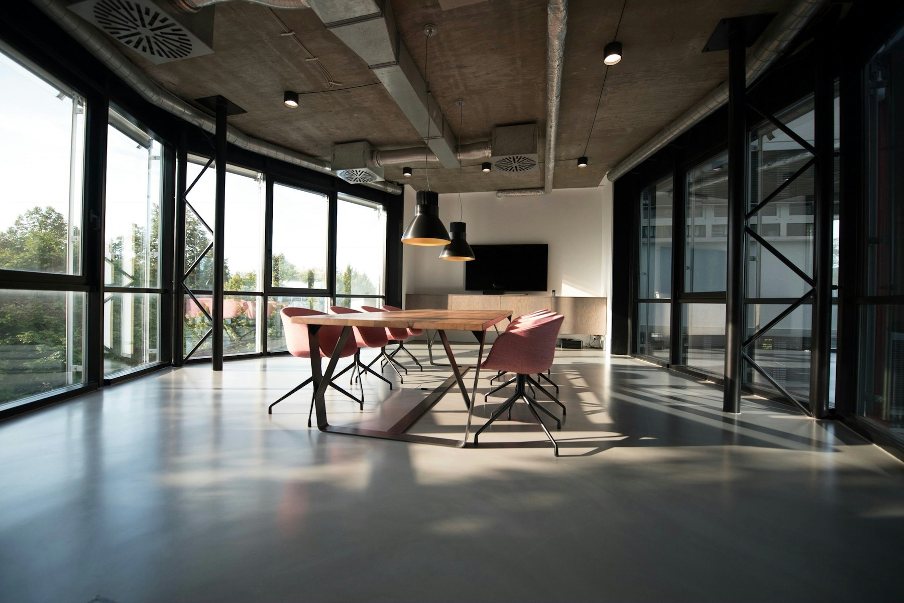 Meeting room in a contemporary office